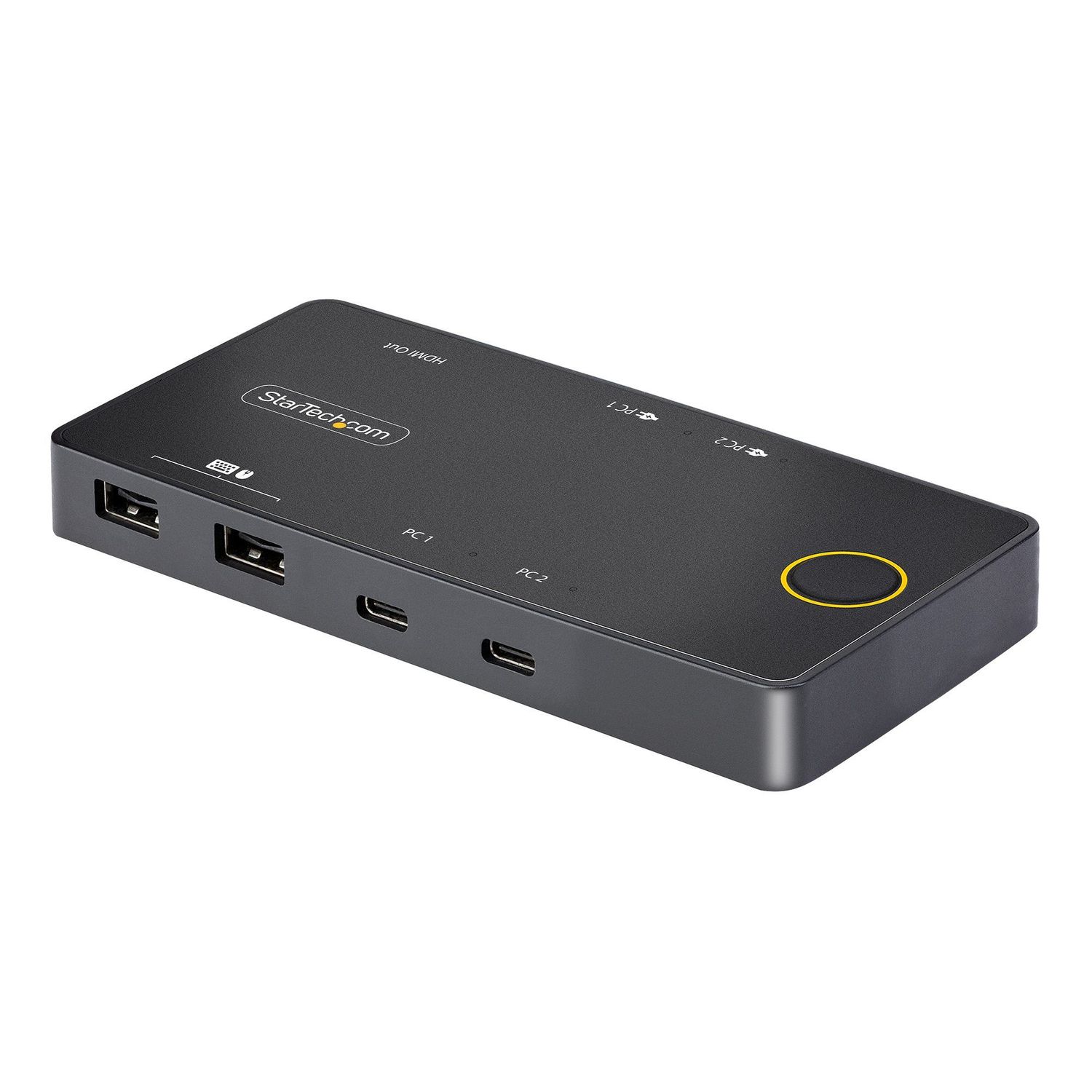 StarTech.com 2-Port USB-C KVM Switch  Single-4K 60Hz HDMI Monitor  Dual-100W ...