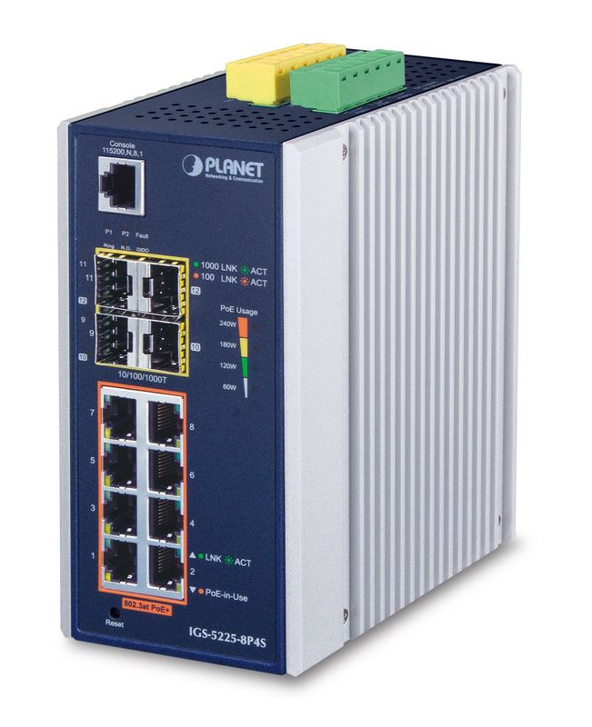 PLANET IGS-5225-8P4S network switch Managed L2+ Gigabit Ethernet [10/100/1000...