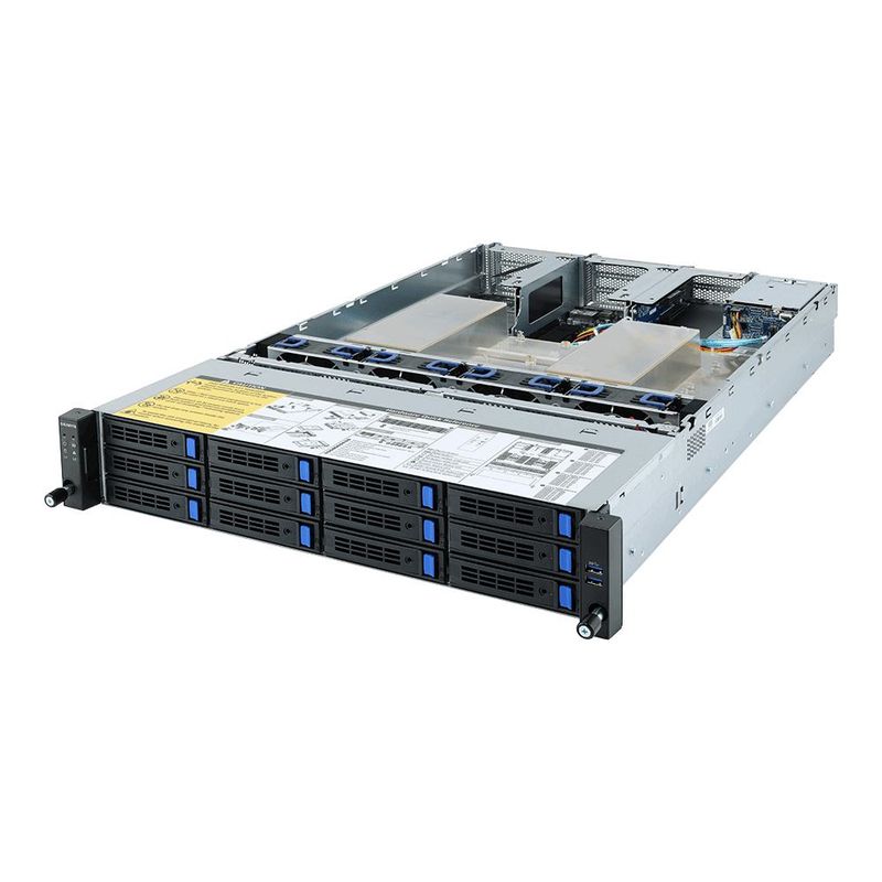 GIGABYTE R282-Z90 Socket SP3 Rack [2U] Black (AMD BAREBONE R282-Z90 2U 2XCPU ...