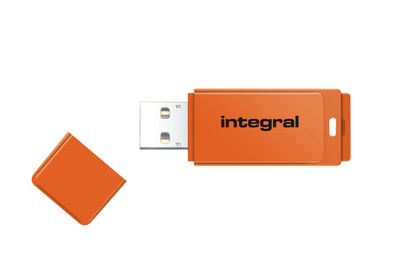 Integral 128GB USB2.0 DRIVE NEON ORANGE USB flash drive USB Type-A 2.0 (128GB...