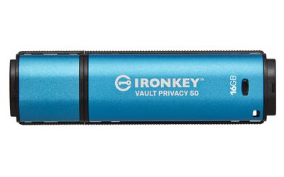 Kingston Technology IronKey 16GB Vault Privacy 50 AES-256 Encrypted  FIPS 197...