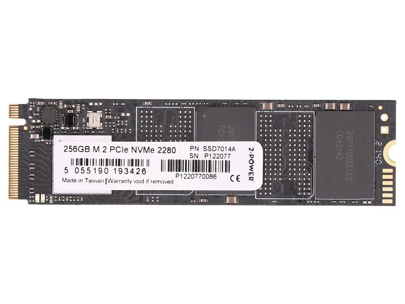 2-Power SSD7014A internal solid state drive (256GB M.2 PCIe NVMe 2280)