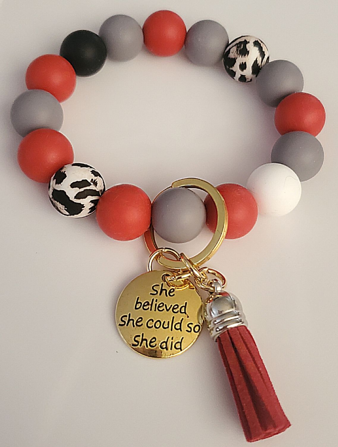 Dalmatian Silicone Keychain