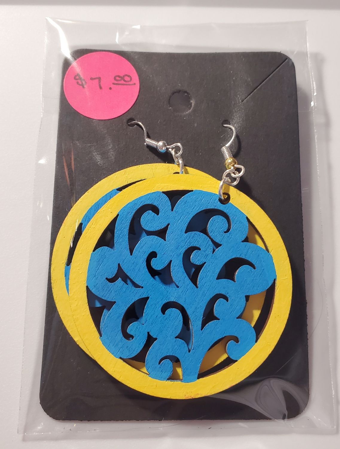 Colorado Basketball Inspired Painted Wood Earrings