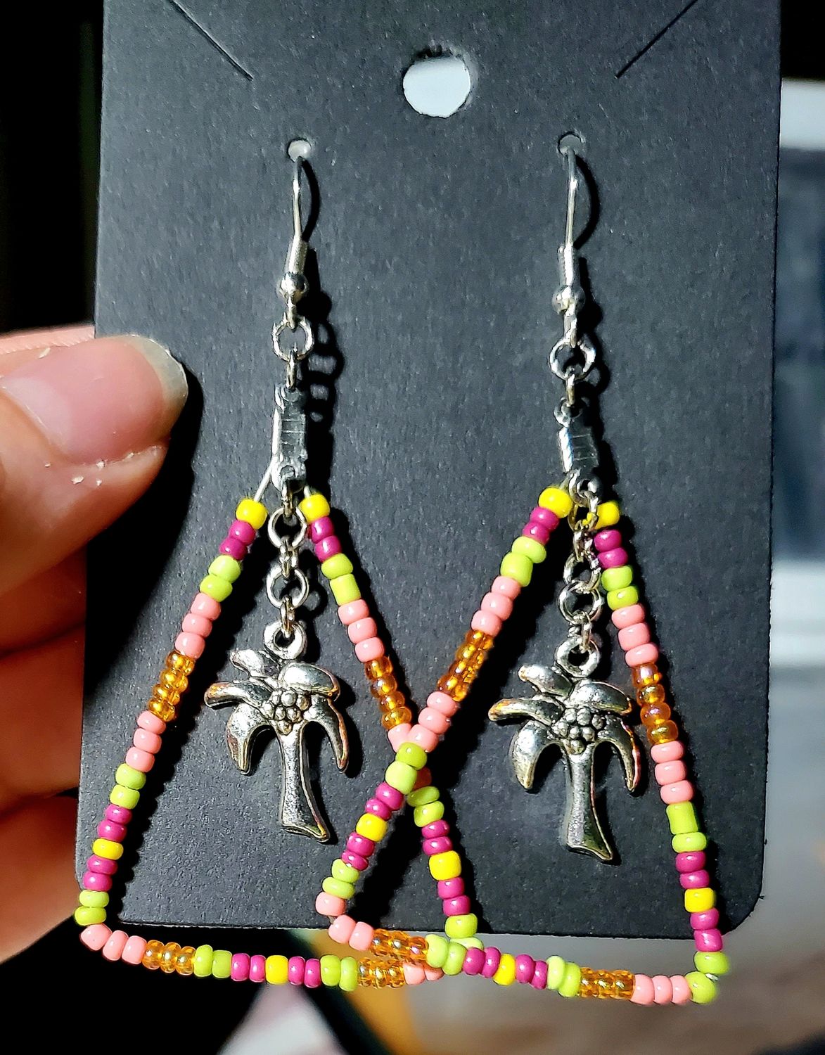 Island Vibes Beaded Earrings