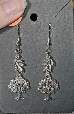 Tree of Growth Double Charm Earrings