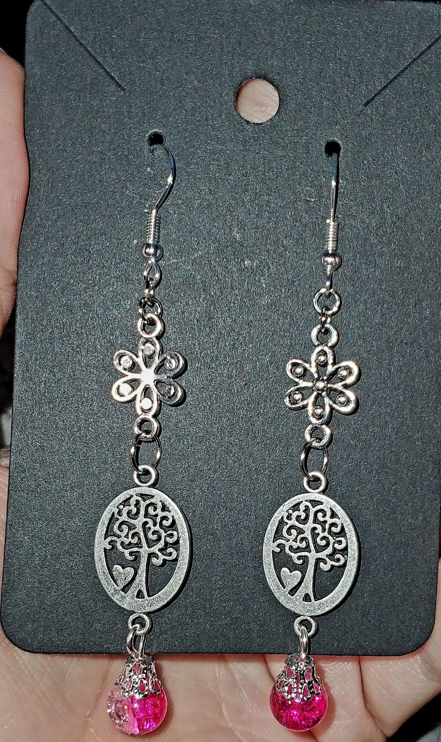 Tree of Love Double Charm Earrings