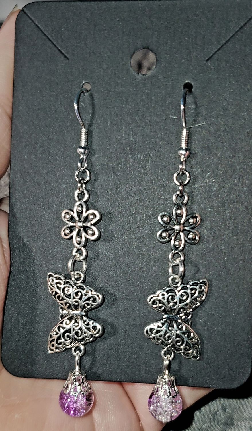 Butterfly Double Charm Earrings