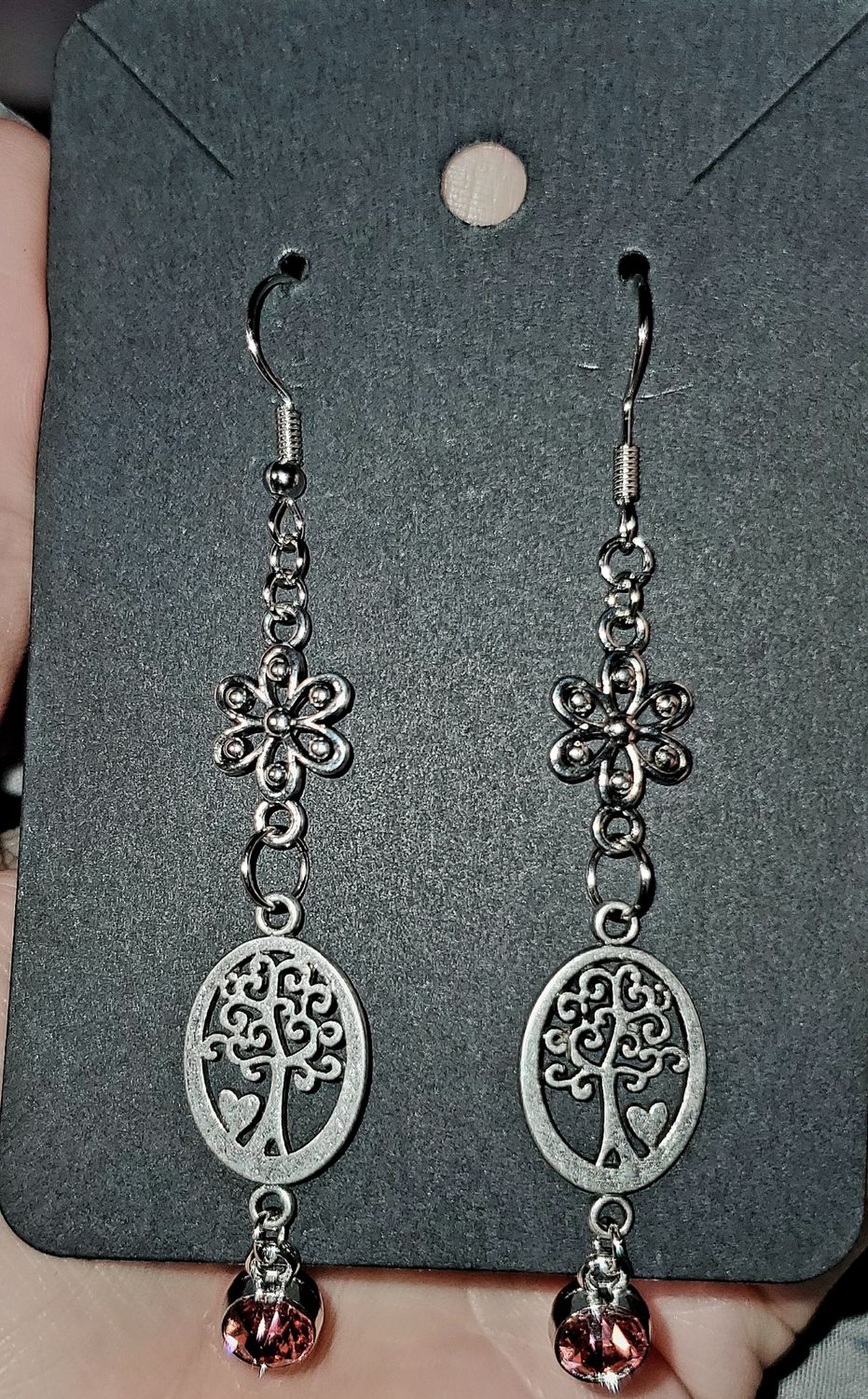 Tree of Love Double Charm Earrings #2