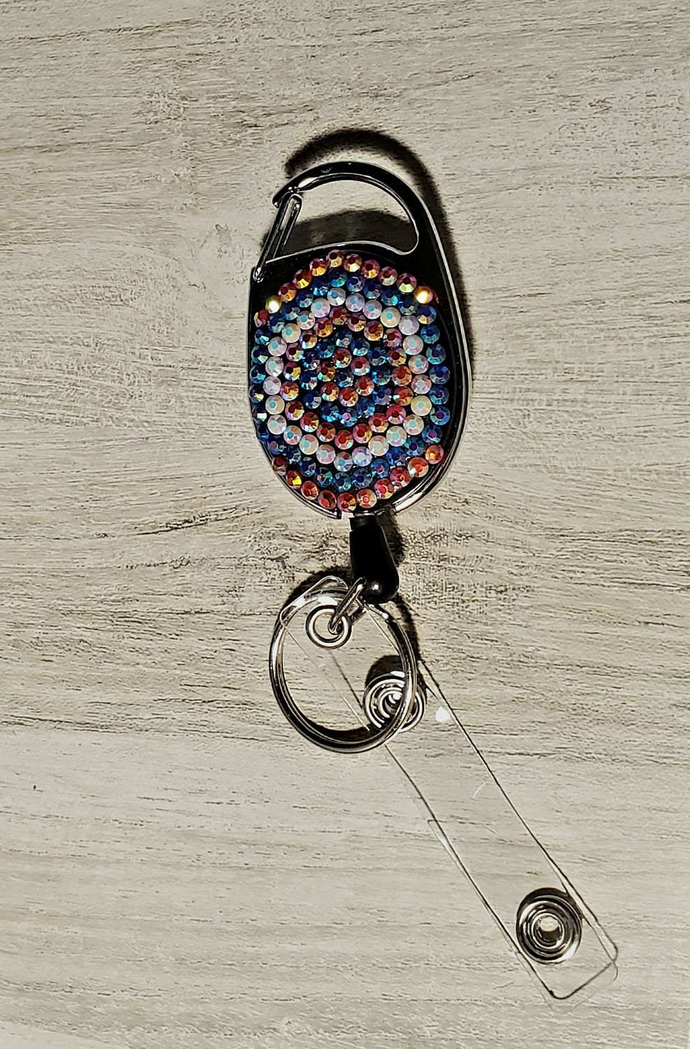 Red/White/Blue Blingy Badge Reel