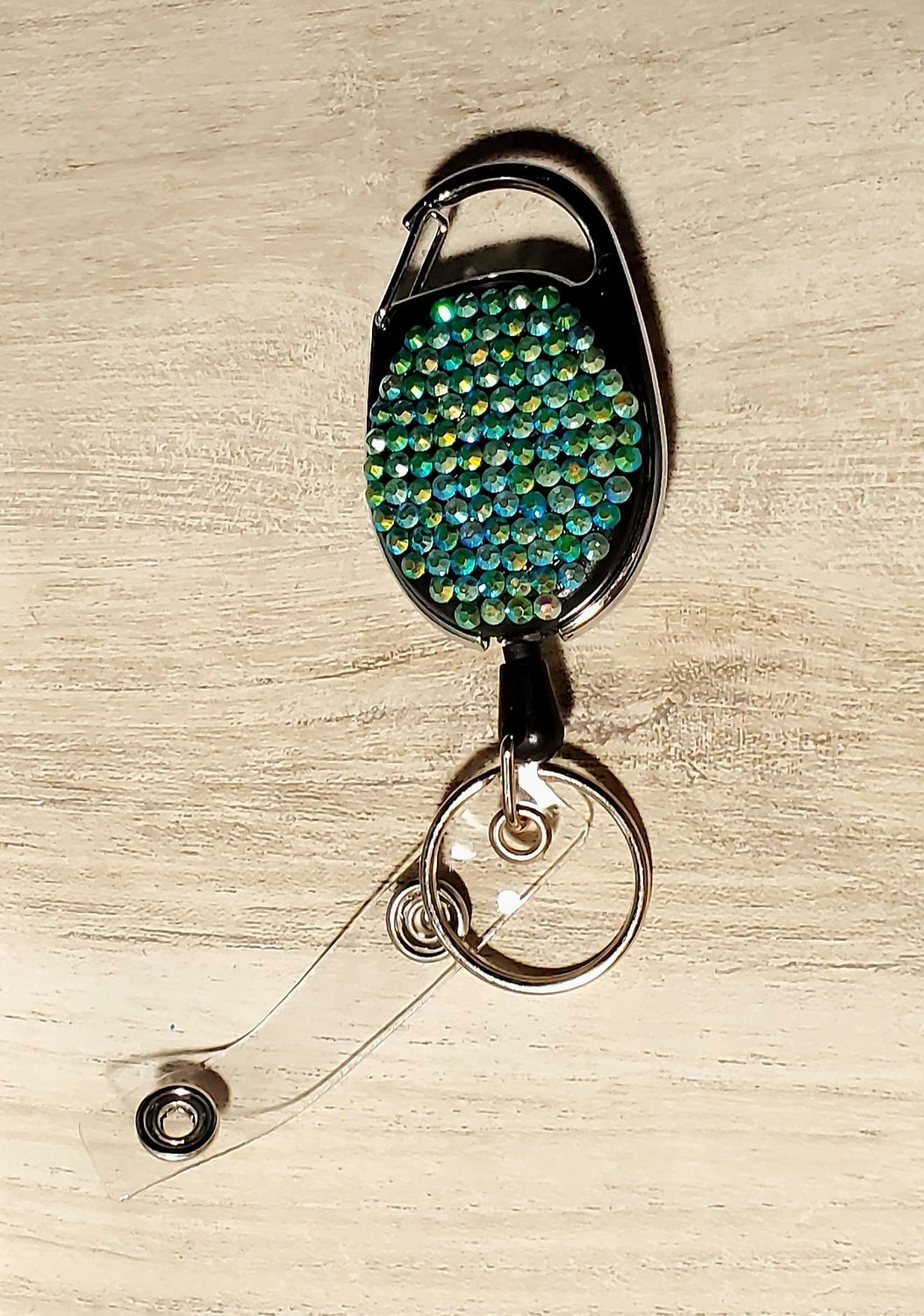 Green/Yellow Scatter Blingy Badge Reel