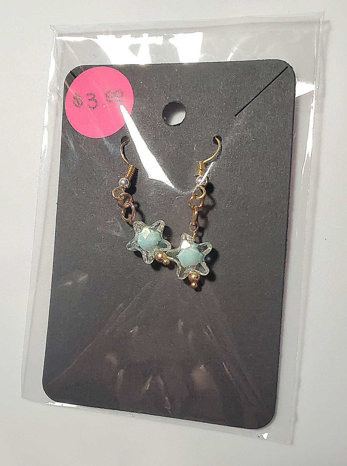 Little Mint Bubble Star Earrings