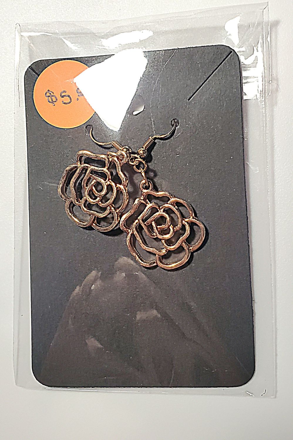 Gold Rose Earrings