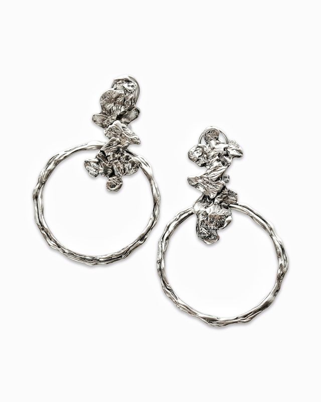 Silver earrings &quot;Circles of Life&quot;