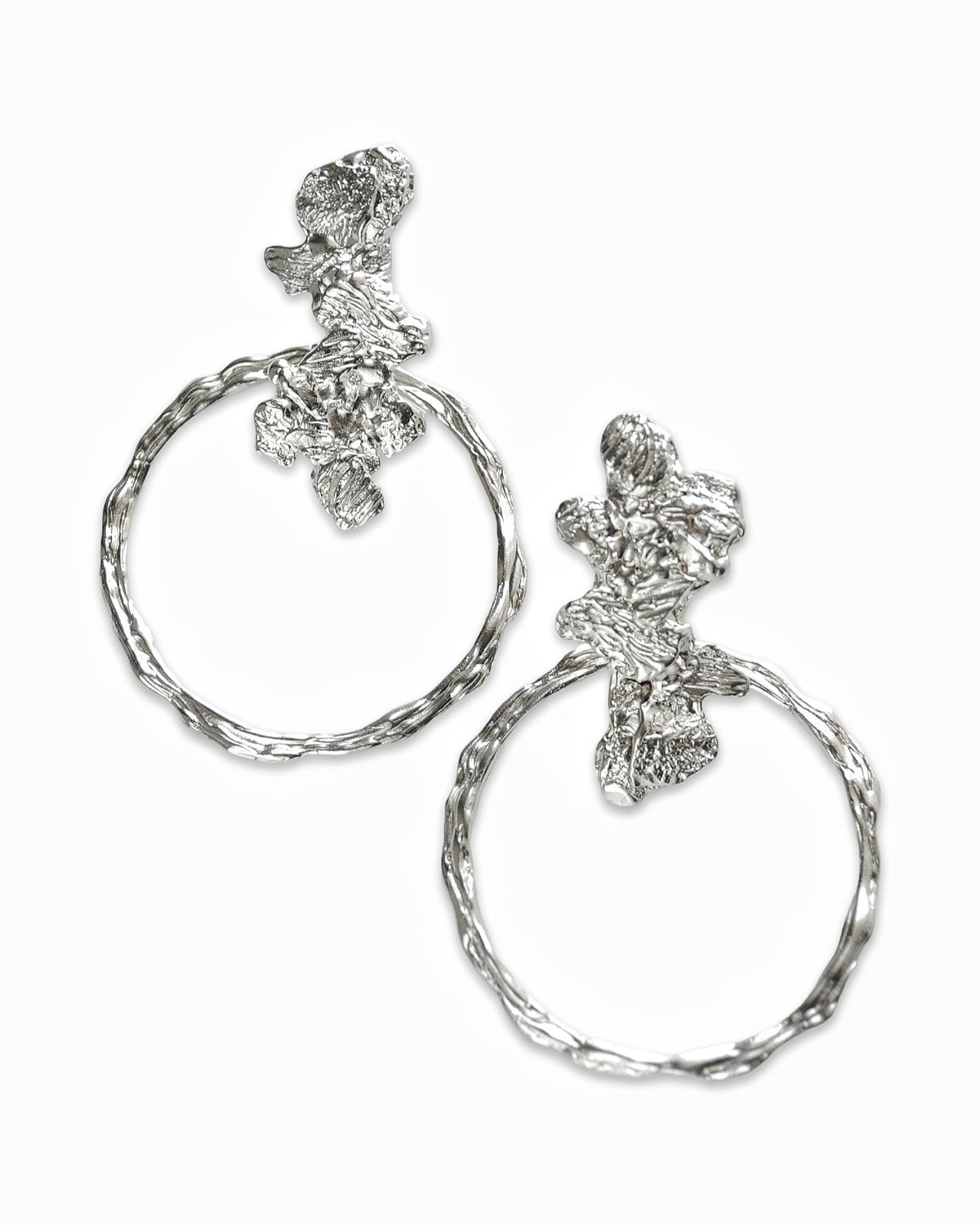 Silver earrings &quot;Circles of Life&quot;