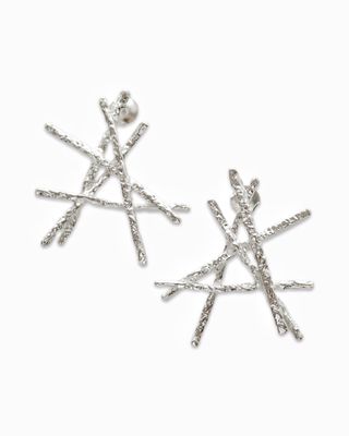 Silver earrings &quot;Edges of the Element&quot;
