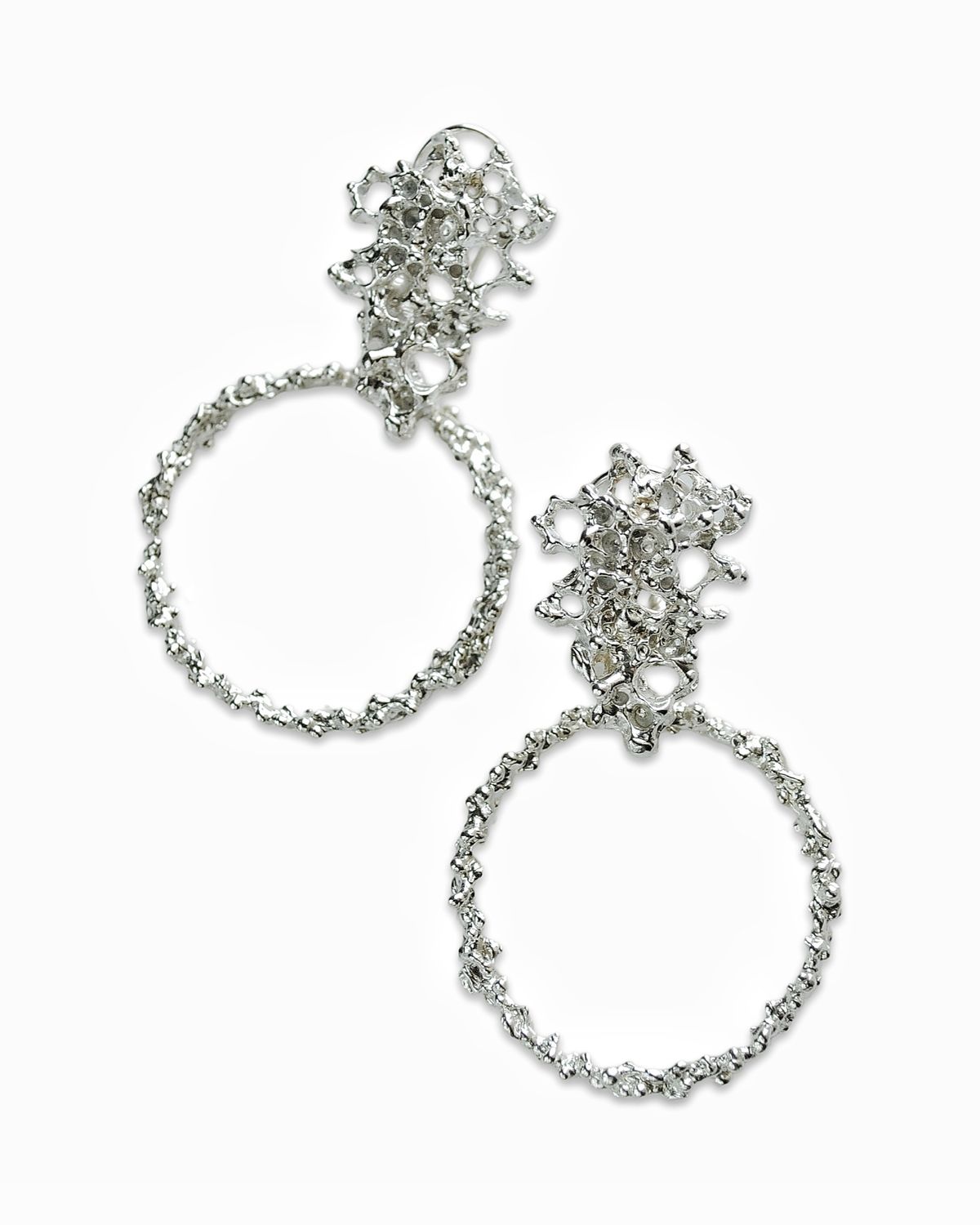 Silver earrings &quot;Coral Reef&quot;