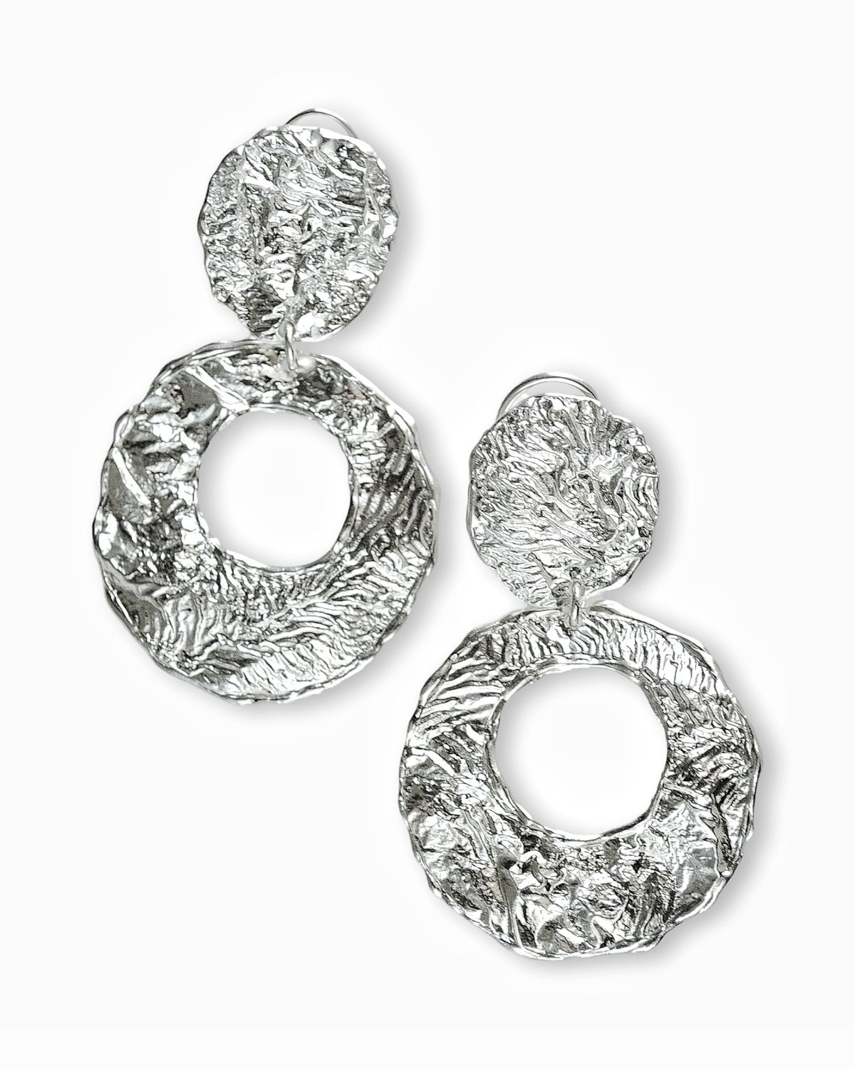 Silver earrings