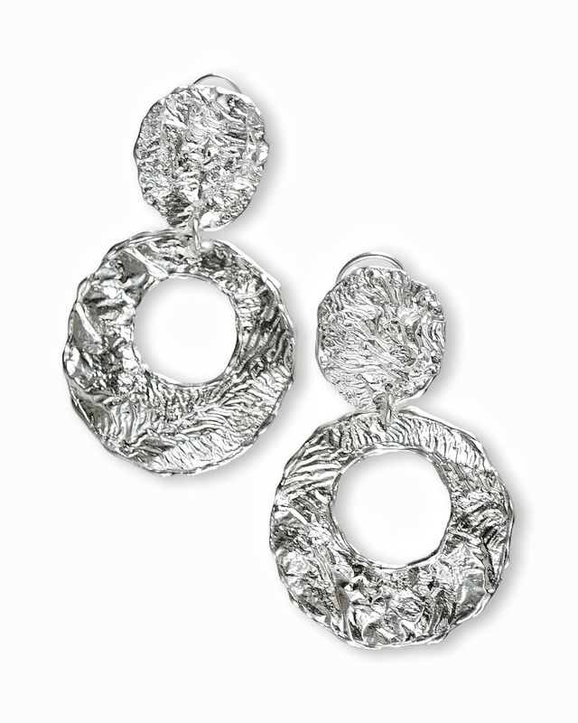 Silver earrings