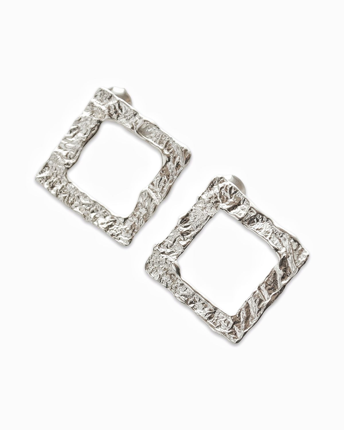 Silver earrings