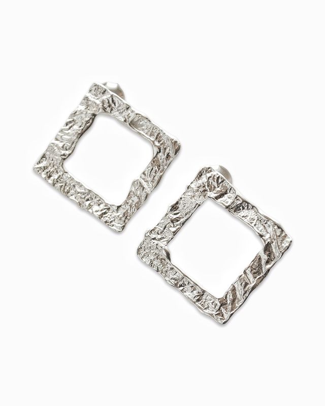 Silver earrings