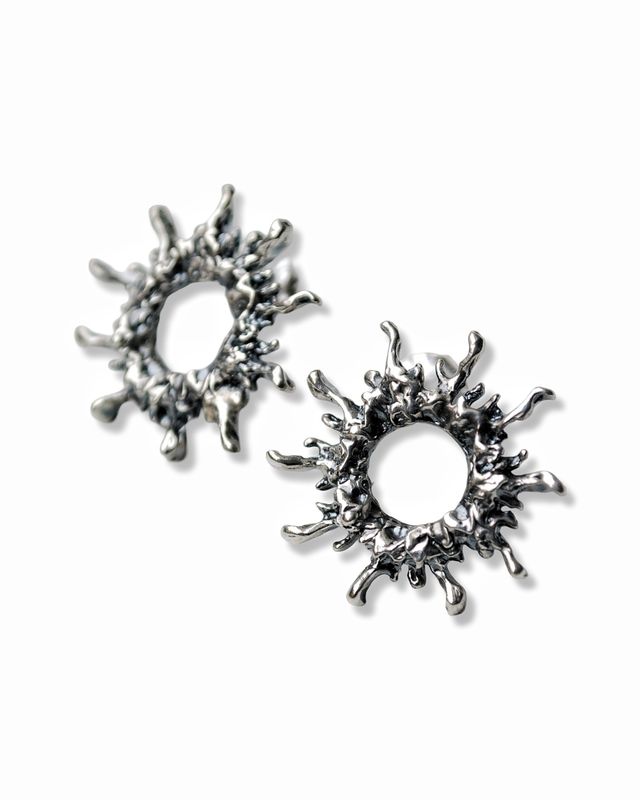 Silver earrings