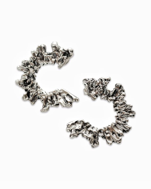 Silver earrings