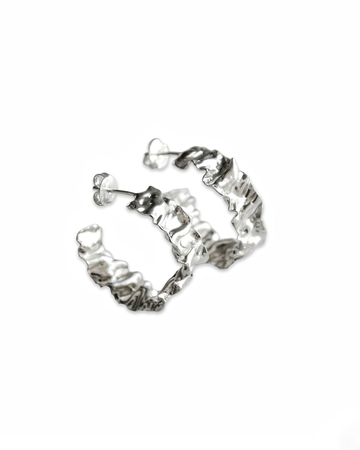 Silver earrings
