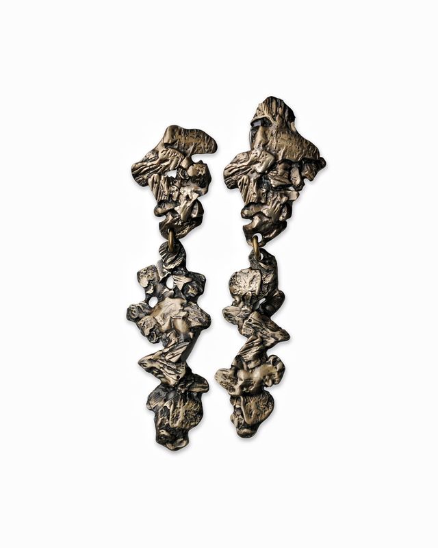 Brass earrings &quot;Circles of Life&quot;