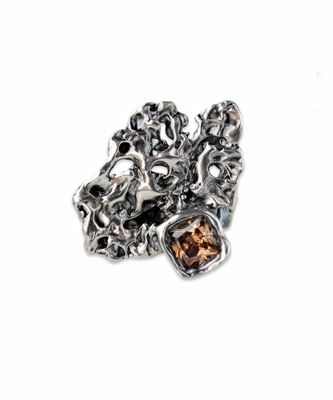 Silver ring Size 17 ( 6 3/4 ring size US ring )