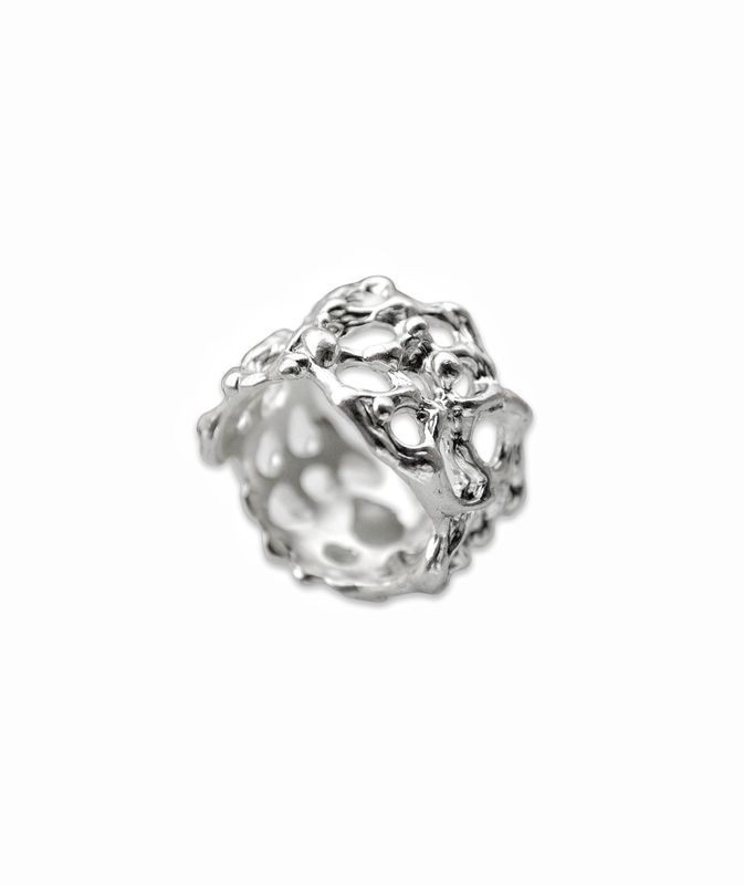 Silver ring Size 17.2 (7 ring size US ring )