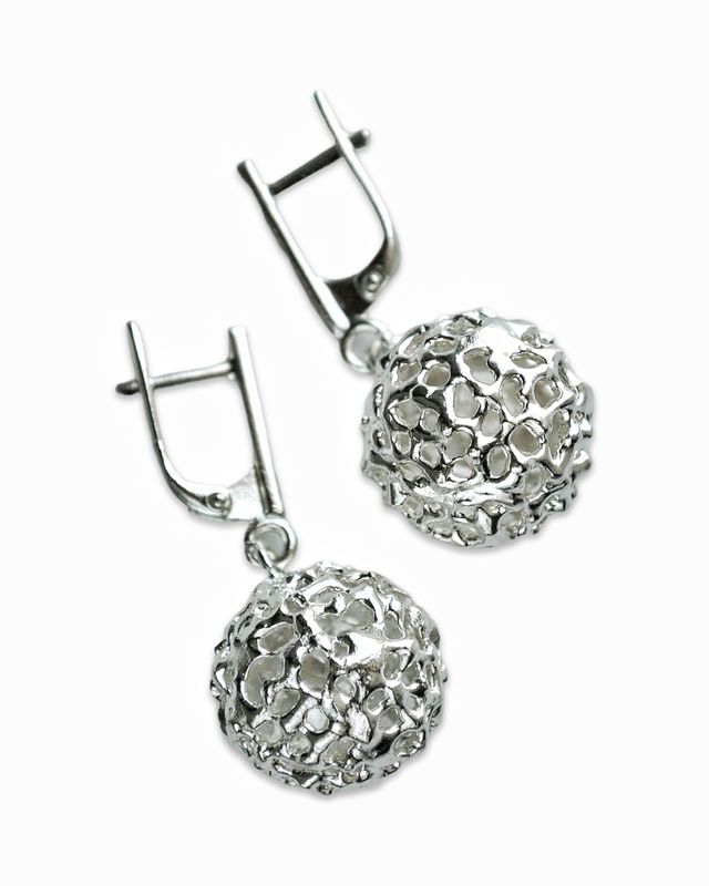 Silver earrings