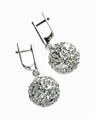 Silver earrings