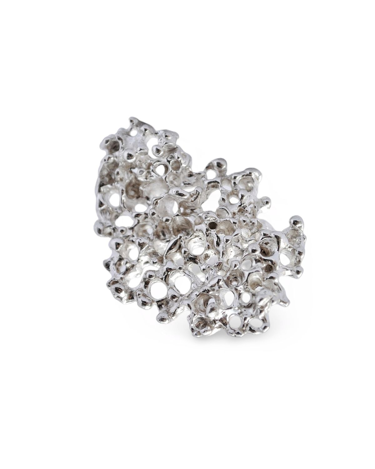 Silver Coral Reef Ring