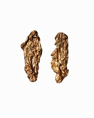 Goldplated brass earring