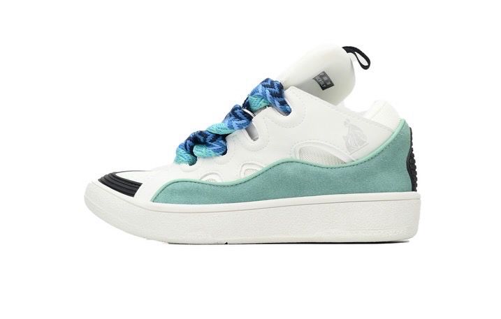 Lanvin Curb Sneakers &#39;White Green&#39;