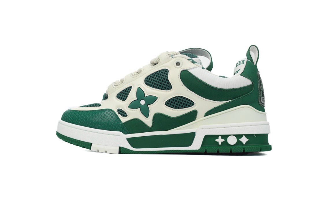 LV Sneakers &#39;green and white&#39;
