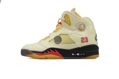 Off-White x Air Jordan 5 SP &#39;Sail&#39;