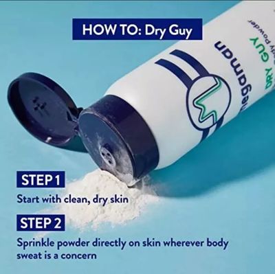 Megaman Dry Guy Talc-Free Body Powder