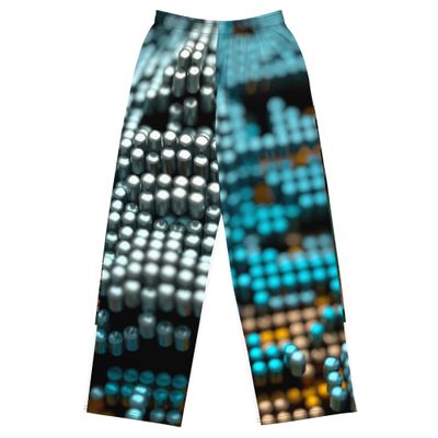 All-over print unisex wide-leg pants