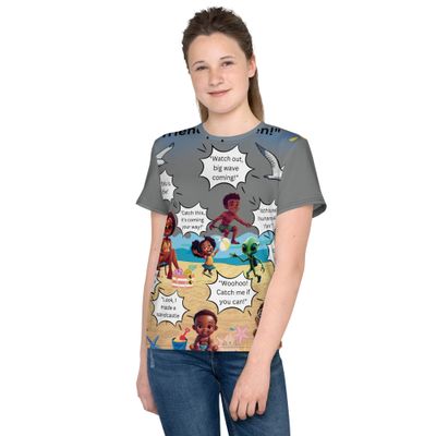 Sunshine and Waves Adventure Youth crew neck t-shirt