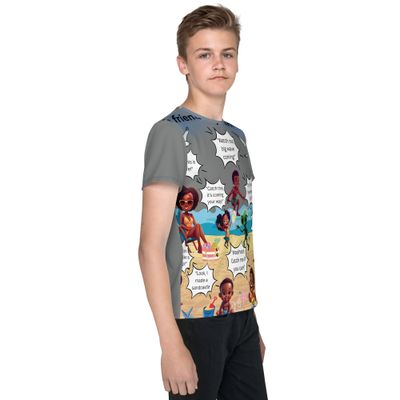 Sunshine and Waves Adventure Youth crew neck t-shirt