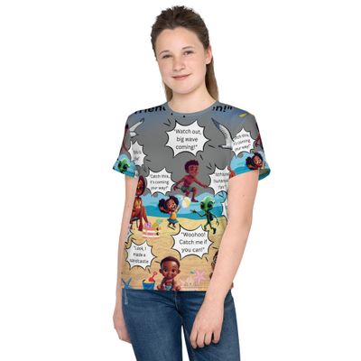 Sunshine and Waves Adventure Youth crew neck t-shirt