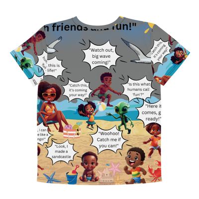 Sunshine and Waves Adventure Youth crew neck t-shirt