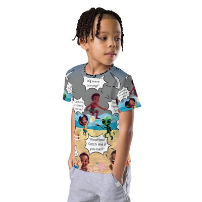 "Sunshine and Waves Adventure Kids crew neck t-shirt