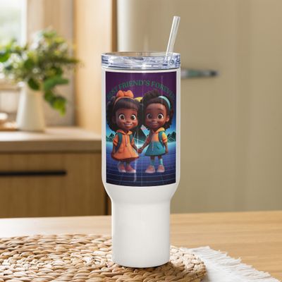 Best Friend&#39;s forever Travel mug with a handle