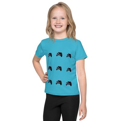 Gamer Grid Tee Kids crew neck t-shirt