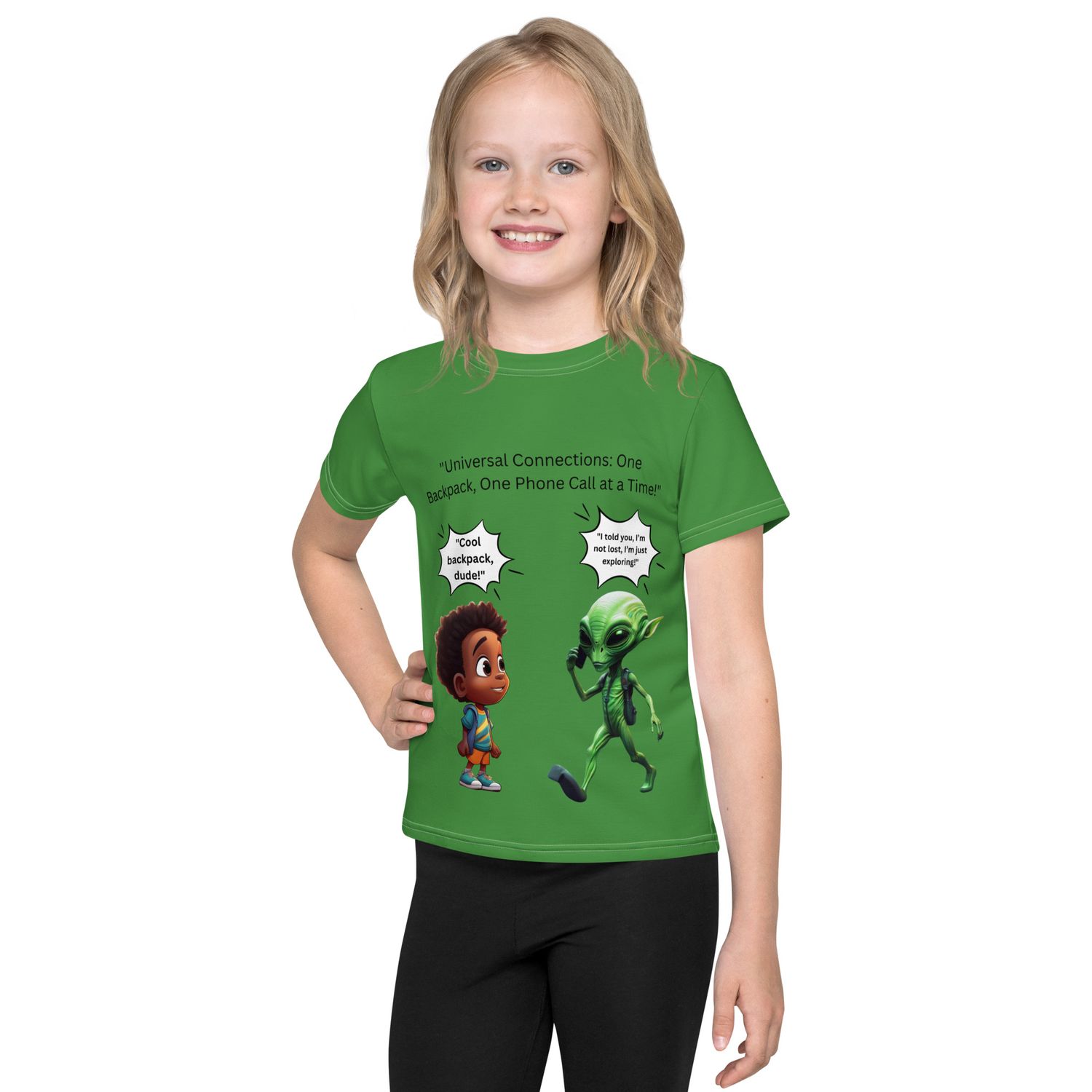 Exploring Buddies Earth Edition Kids crew neck t-shirt