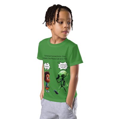 Exploring Buddies Earth Edition Kids crew neck t-shirt