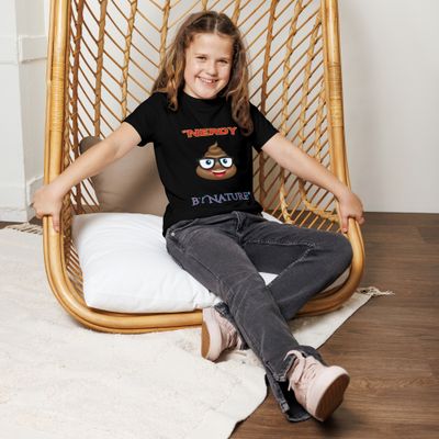 "Nerdy by Nature" Tee! Youth crew neck t-shirt